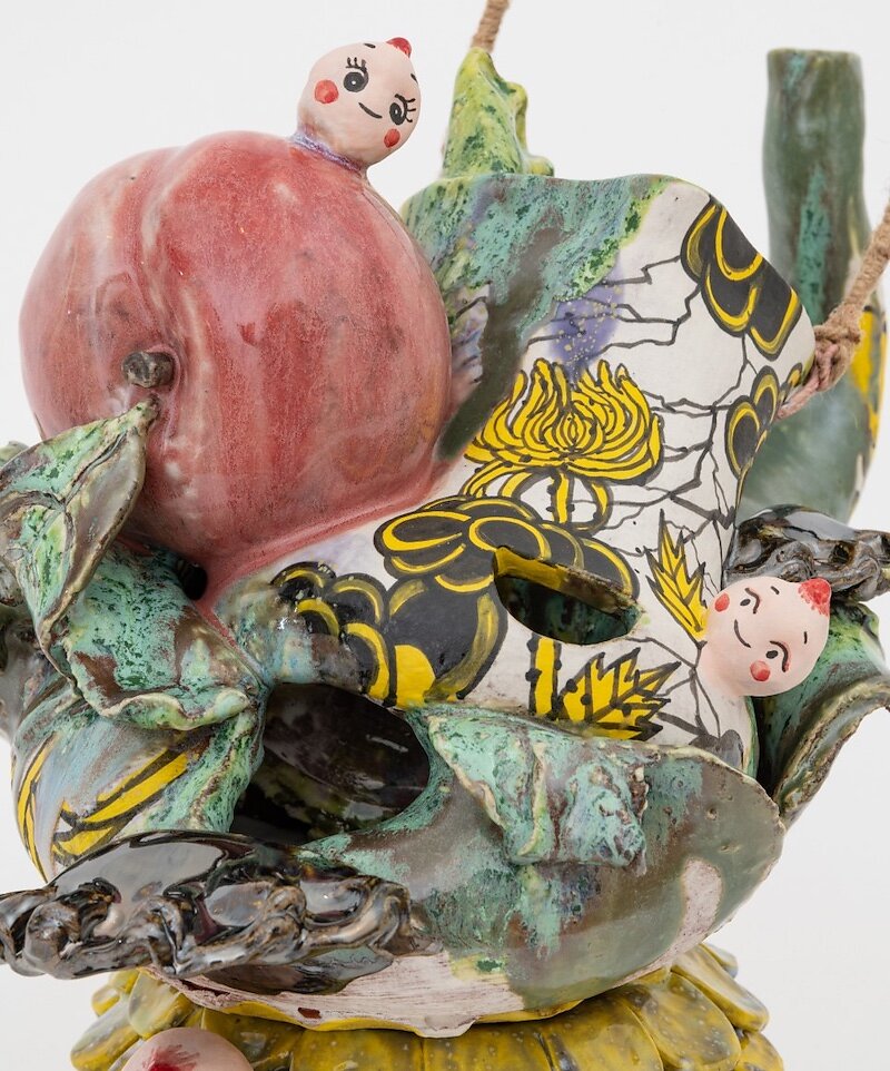 Five Brother Teapot (detail view)